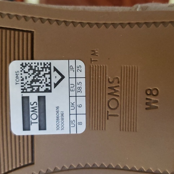 NWT Toms Tan Suede Pull On Slouch Ankle Booties. Amphora Burnished Suede Size 8 - Picture 15 of 16